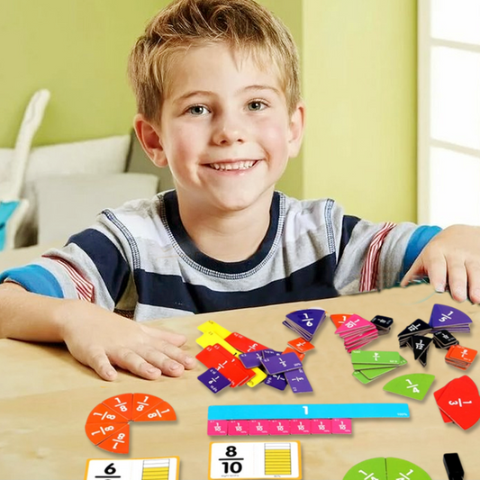 Repeated Writing Teaching Aids Set for Fraction Learning