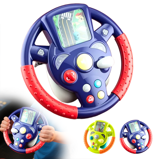 Portable Educational Simulation Steering Wheel Toy for Kids