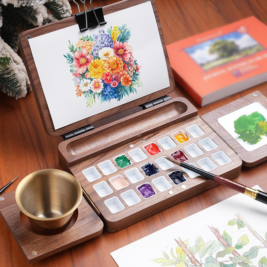 Multifunctional Foldable Travel Watercolor Palette