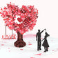 💕3D Pop-Up Anniversary Card - Romantic Love Tree & Hearts Design💌
