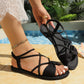 🔥Limited stock—first served Women's Criss-Cross Strap Flat Sandals