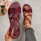 🔥Limited stock—first served Women's Criss-Cross Strap Flat Sandals