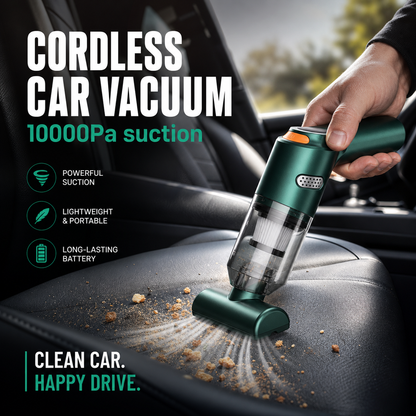 ⏳Time-Limited Special⏰🧹 Cordless Car Vacuum – 10000Pa Suction & 4000mAh Battery 🚗
