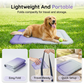 💖❄️Pet Cooling Mat for Dogs & Cats 🐾 Naturally Cool Ice-Silk Pad • Breathable, Washable & Soft 🐶🐱