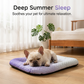 💖❄️Pet Cooling Mat for Dogs & Cats 🐾 Naturally Cool Ice-Silk Pad • Breathable, Washable & Soft 🐶🐱
