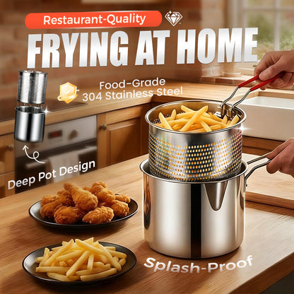 🔥Hot Sale🔥304 Stainless Steel Multifuntional Fryer