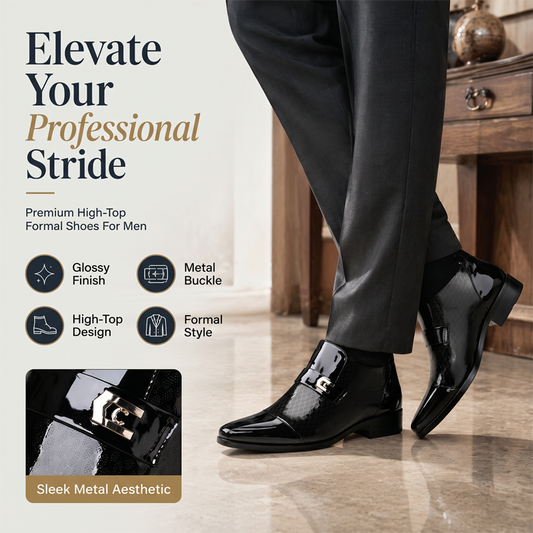 🎩 Formal Shine & Elegance | Men‘s PU Leather Derby Shoes ✨【Premium leather】
