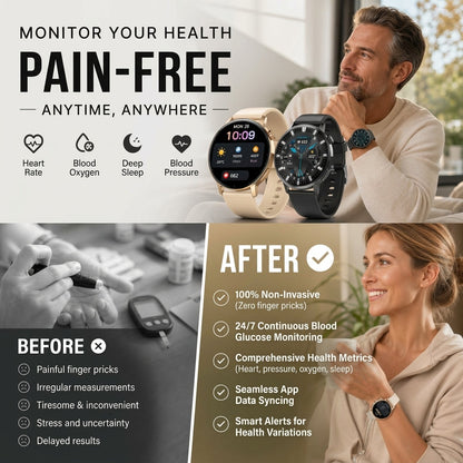 ⌚ LIMITED-TIME 50% OFF! 💬 Bluetooth Health Smartwatch – Call Ready, Multi-function, Stylish ❤️