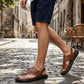 Breathable Soft Leather Outdoor Sandals for Men in Plus Sizes