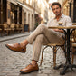 🔥 50% OFF ⏰ Classic Men’s Leather Shoes – Breathable Calfskin, Slip-On Comfort & Timeless Style! 👞✨