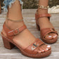 🌸NEW HOT SALE 50% OFF✨Elegant women's sandals with block heels – stylish and comfortable 👡✨