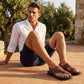 Breathable Soft Leather Outdoor Sandals for Men in Plus Sizes