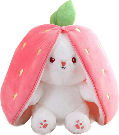 🍓Hot Sale 50% OFF🍓Strawberry Bunny Transformed into Little Rabbit🎀 Fruit Doll Plush Toy🐰