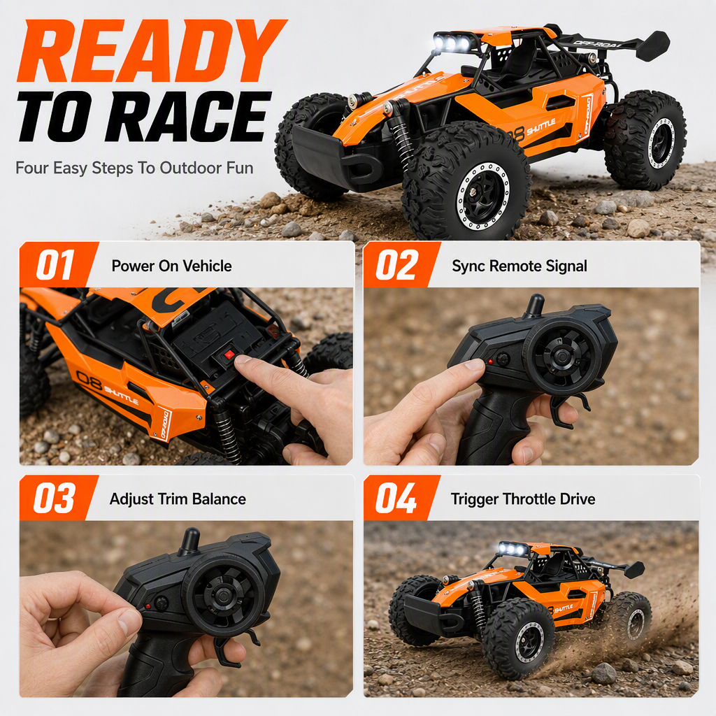 High-speed RC off-road vehicle
