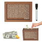 ✨Teach children to save from an early age——Cash Vault Wooden Savings Box
