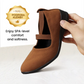 🔥Last Day Promotion 50% Off⏰🌹Elegant Solid Color Elastic Strap Low Wedge Shoes🩰