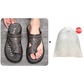 Breathable Soft Leather Outdoor Sandals for Men in Plus Sizes