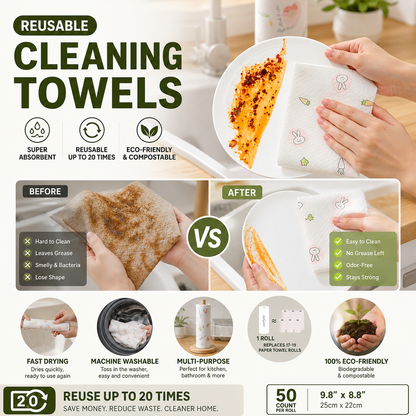 🥳HOT SALE🥳💞50K+ SOLD! Reusable Wipes – From ＄11.99! Washable, durable & eco-friendly. Save money, protect the planet – grab yours! ✅