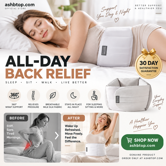 Wrap-Around Ergonomic Lumbar Support Pillow