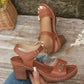 🌸NEW HOT SALE 50% OFF✨Elegant women's sandals with block heels – stylish and comfortable 👡✨