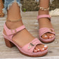 🌸NEW HOT SALE 50% OFF✨Elegant women's sandals with block heels – stylish and comfortable 👡✨