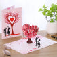 💕3D Pop-Up Anniversary Card - Romantic Love Tree & Hearts Design💌