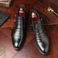 👞Men's Embossed Martin Boots  Dual Side Zipper Trendy Boots!