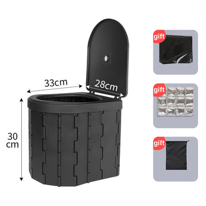 🚗🚽Portable outdoor folding toilet