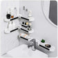 Multifunctional Punching-free Bathroom Organizer with Draining