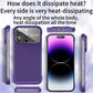 For iPhone Borderless Big Window Cooling Phone Case