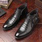 👞Men's Embossed Martin Boots  Dual Side Zipper Trendy Boots!