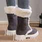 Women's Cotton Mid-Calf Plush Lined Snow Boots