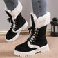 Women's Cotton Mid-Calf Plush Lined Snow Boots