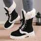 Women's Cotton Mid-Calf Plush Lined Snow Boots