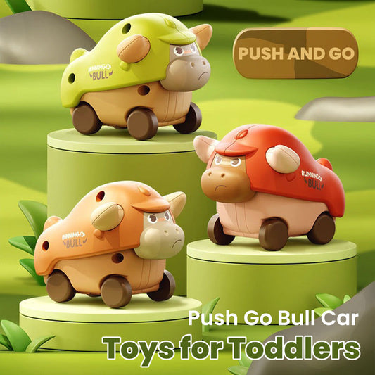 Push Go Bull Car Toys for Toddlers