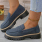 Comfortable chunky loafers for women with platform