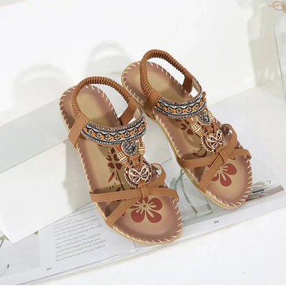 💎 Bohemian Orthopedic Sandals – Arch Support, Non-Slip Sole & Barefoot Comfort for All-Day Wear 🌈