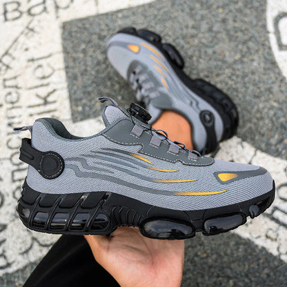 Non-Slip Safety Shoes with Shock-Absorbing Studs - Anti-Puncture & Waterproof Design for Work & Outdoor Use 🛡️🔧