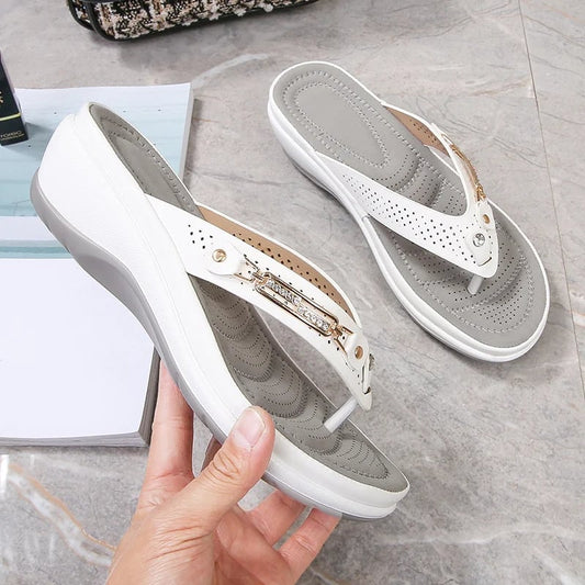 🎀 Flip-flops for women with cushioning that provides arch support