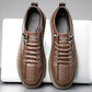 Italian handmade leather shoes, breathable casual shoes