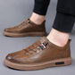 Italian handmade leather shoes, breathable casual shoes