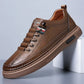 Italian handmade leather shoes, breathable casual shoes