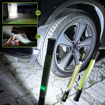 🛠️⚡ Rechargeable LED Work Light with Hook – 50% OFF! 3 modes, dual 2600mAh batteries, 3+ hours runtime – tough & portable.