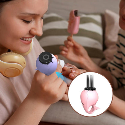 Whale Shape Nail Polish Bottle Ring