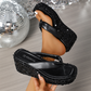 🎉2025 New Arrive - 50% OFF👠Women's Thick-Soled Sequined Flip-Flops