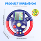 Portable Educational Simulation Steering Wheel Toy for Kids