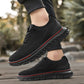 Fliwos Men’s Breathable Lightweight Knit Patchwork Sneakers