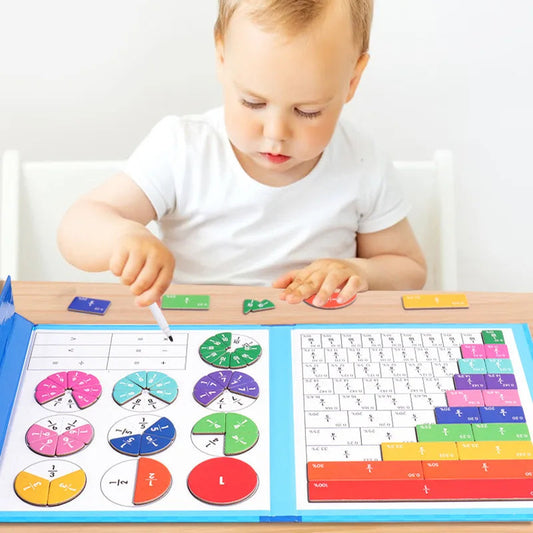 🔥LAST DAY SALE 50% OFF🏅Montessori Magnetic Book Fraction Puzzle