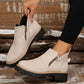 🎉2025 New Products Hot Sale✨Women's Round-Toe Ankle Boots with Side Zipper