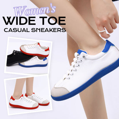 Women's Wide Toe Casual Sneakers